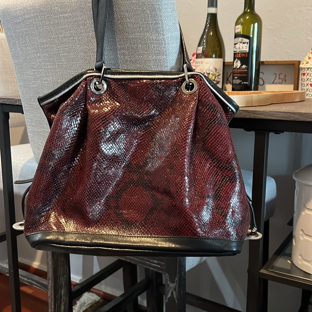 Beautiful Python Leather Longchamp Tote - image 2